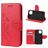 Mobigear Flowers Housse iPhone 12 Mini Etui Porte-Monnaie - Rouge