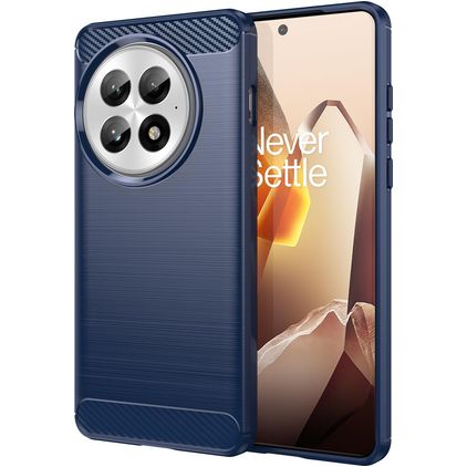 Mobigear Brushed Slim Coque OnePlus 13 Coque arrière en TPU Souple - Bleu