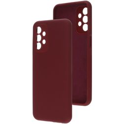 Mobiparts Coque Samsung Galaxy A23 Coque arrière en Silicone - Plum Red