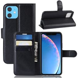 Mobigear Classic iPhone 11 Étui Portefeuille - Noir