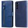 Mobigear Zipper Housse Samsung Galaxy S23 Etui Porte-Monnaie - Bleu