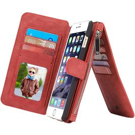Caseme 007 Housse iPhone 6s Etui avec Coque Détachable Porte-Monnaie - Rouge Caseme 007 Housse iPhone 6s Etui avec Coque Détachable Porte-Monnaie - Rouge