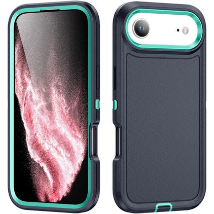 Mobigear Rugged iPhone Air Plastique rigide Coque arrière Antichoc - Bleu foncé