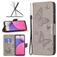 Mobigear Butterfly Housse Samsung Galaxy A33 Etui Porte-Monnaie - Gris
