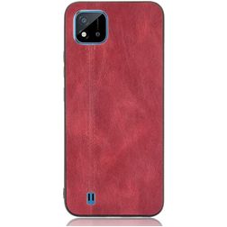 Mobigear Stitch Coque Realme C11 (2020) Coque arrière - Rouge