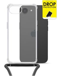 My Style Loop Transparente iPhone 16e Coque avec cordon en TPU Souple - Transparent