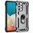 Mobigear Armor Ring Samsung Galaxy A53 Plastique rigide Coque arrière Antichoc avec bague de maintien - Argent