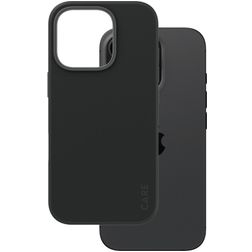 CARE by PanzerGlass Fashionable Coque iPhone 16 Pro MagSafe Coque arrière en Silicone - Noir