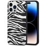 Mobigear Safari Coque iPhone 14 Pro Max Coque arrière en TPU Souple - Zèbre