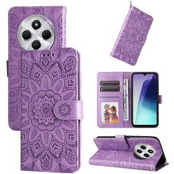 Mobigear Sunflower Housse Xiaomi Redmi 14C Etui Porte-Monnaie - Violet