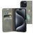 Mobiparts Classic Wallet iPhone 15 Pro Max Étui Portefeuille - Granite Grey