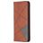 Mobigear Rhombus Slim Housse OPPO Reno 4 Etui - Marron
