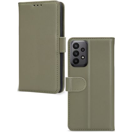 Mobilize Premium Gelly Wallet Housse Samsung Galaxy A23 Etui Porte-Monnaie - Vert