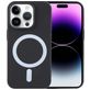 Mobigear Rubber Touch Coque iPhone 15 Pro Max MagSafe Coque arrière en Silicone - Noir