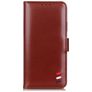 Mobigear Stripe Housse iPhone 12 Pro Max Etui Porte-Monnaie - Marron