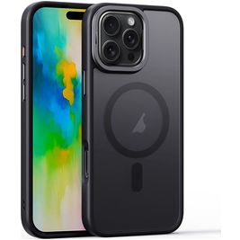 Mobigear Shockproof Coque iPhone 16 Pro MagSafe Coque arrière Rigide - Noir