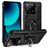 Mobigear Armor Ring Coque Xiaomi 13T Coque arrière Rigide Anti-Chocs avec Anneau-Support - Noir