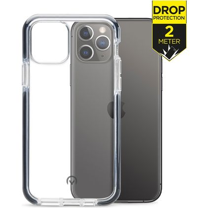 Mobilize Shatterproof iPhone 11 Pro Max Plastique rigide Coque arrière Antichoc - Transparent / Noir