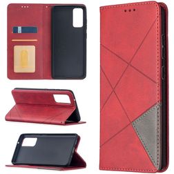 Mobigear Rhombus Slim Housse Samsung Galaxy S20 FE Etui - Rouge