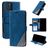 Mobigear Rhombus Housse iPhone 12 Etui Porte-Monnaie - Bleu
