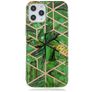 Mobigear Marble Coque iPhone 12 Pro Max Coque arrière en TPU Souple - Vert