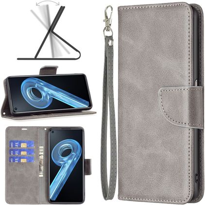 Mobigear Excellent Housse OPPO A96 Etui Porte-Monnaie - Gris