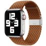 Mobigear Braided Bracelet Nylon Apple Watch Fermeture à pince - 49/46/45/44 mm - Marron