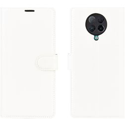 Mobigear Classic Housse POCO F2 Pro Etui Porte-Monnaie - Blanc