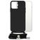 Mobilize Lanyard Gelly iPhone 13 Pro Max TPU souple Coque avec cordon - Noir