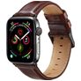 Mobigear Bologna Bracelet Cuir Apple Watch Fermeture boucle ardillon - 42/41/40/38 mm - Marron