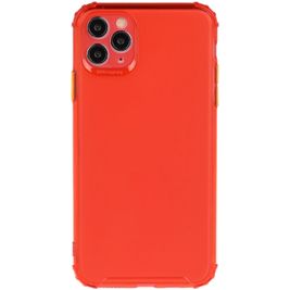 Mobigear Cushion Coque iPhone 12 Pro Max Coque arrière en TPU Souple Anti-Chocs - Rouge