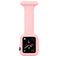 Mobigear Clip Case Bracelet Infirmière pour Apple Watch Épingle - 46/45/44 mm - Rose