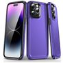 Mobigear Slim Armor Coque iPhone 15 Pro Coque arrière Rigide Anti-Chocs - Violet