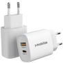 Mobilize - Double USB / USB-C Chargeur Power Delivery 25W - Blanc