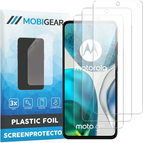 Mobigear Motorola Moto G52 Protection d'écran Film - Compatible Coque (Lot de 3)