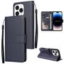 Mobigear Wallet Housse iPhone 14 Pro Max Etui Porte-Monnaie - Bleu Marin