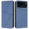 Mobigear Frosted Flip Housse iPhone 17 Pro Max Etui Porte-Monnaie - Bleu