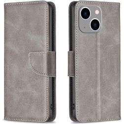 Mobigear Excellent iPhone 15 Plus Étui Portefeuille - Gris