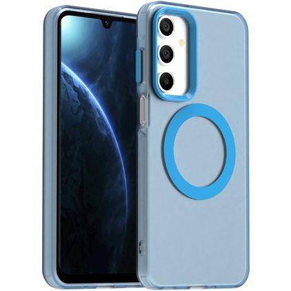 Mobigear Shockproof Coque Samsung Galaxy A16 MagSafe Coque arrière Rigide - Bleu