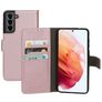 Mobiparts Saffiano Wallet Housse Samsung Galaxy S21 Etui Porte-Monnaie - Rose