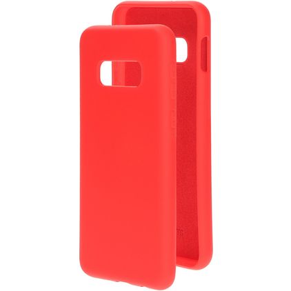Mobiparts Coque Samsung Galaxy S10e Coque arrière en Silicone - Scarlet Red