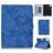 Mobigear Folio Coque iPad Air 4 (2020) Etui + Porte-crayon - Marbre Bleu