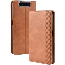 Mobigear Sensation Housse Samsung Galaxy A80 Etui Porte-Monnaie - Cognac