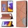 Mobigear Rhombus Slim Housse Samsung Galaxy A22 5G Etui - Marron