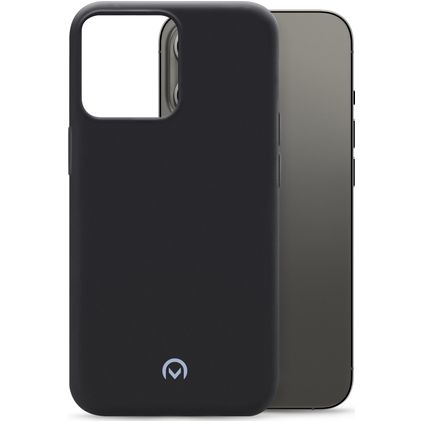 Mobilize Rubber Gelly Coque iPhone 13 Pro Coque arrière en TPU Souple - Matt Black