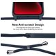 Mobigear Lanyard iPhone 14 Coque avec cordon en Silicone - Dark Blue