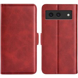Mobigear Slim Magnet Housse Google Pixel 8a Etui Porte-Monnaie - Rouge