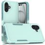 Mobigear Heavy Armor Coque iPhone 16 Plus Coque arrière Rigide Anti-Chocs - Vert