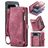 CaseMe 008 Housse Google Pixel 9 Pro XL Etui avec Coque Détachable Porte-Monnaie - Rouge