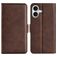 Mobigear Slim Magnet Housse iPhone 17 Etui Porte-Monnaie - Marron